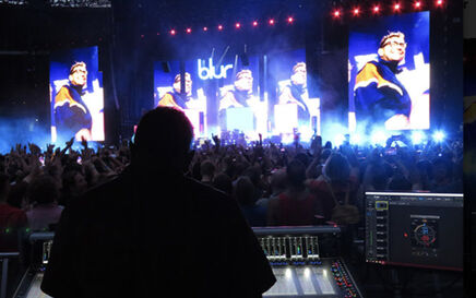 Digico Quantum 7 mixing desk of choice for Blur Wembley Stadium shows