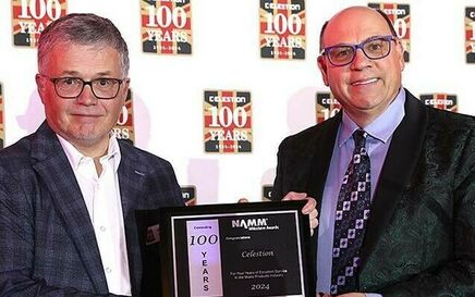 Celestion receives NAMM Milestone Award for 100 years of service to music products industry